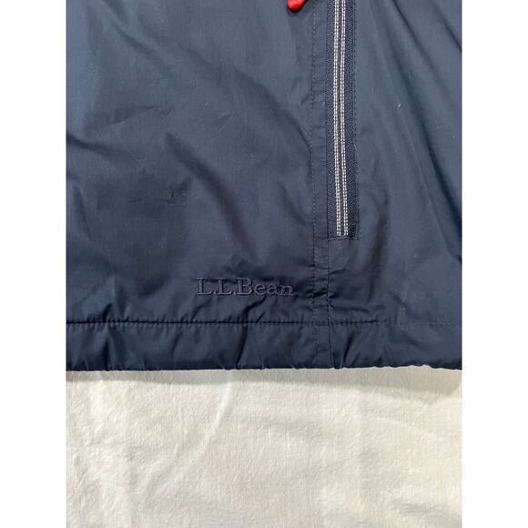 LL Bean Fleece Lined Windbreaker Jacket Size Large - Picture 4 of 5